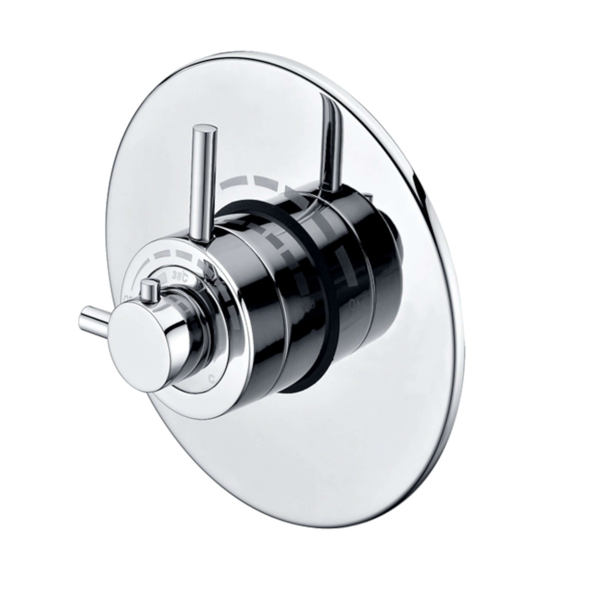 Buy Azure modern concealed thermostatic concentric shower valve - chrome Online UK | HOUSE OF ENKI